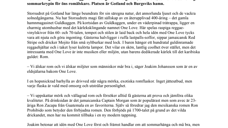 Kärlek och förbjuden rom, tack