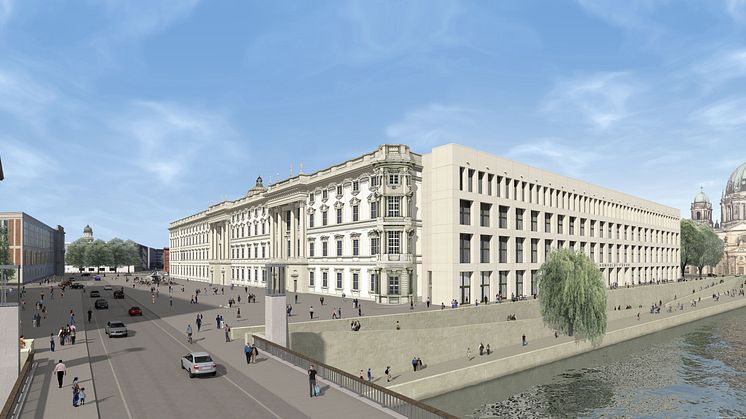 Berlin Slot, østfacaden som arkitekterne forestiller sig den