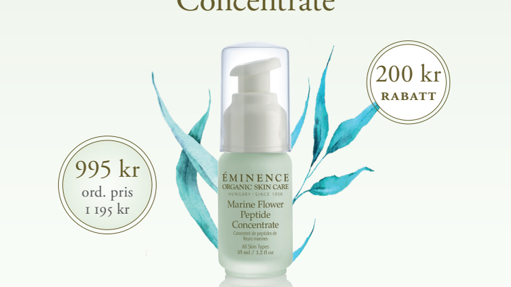 Stärk huden och motverka hudens ålderstecken med Marine Flower Peptide Concentrate