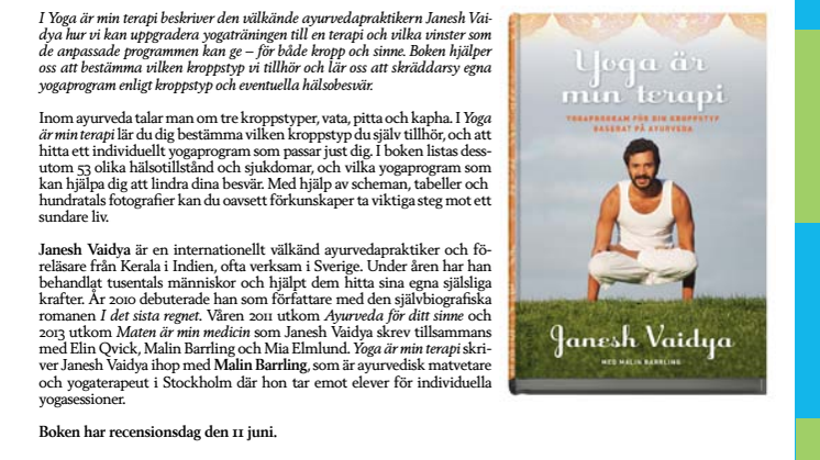 Janesh Vaidya: Yoga är min terapi