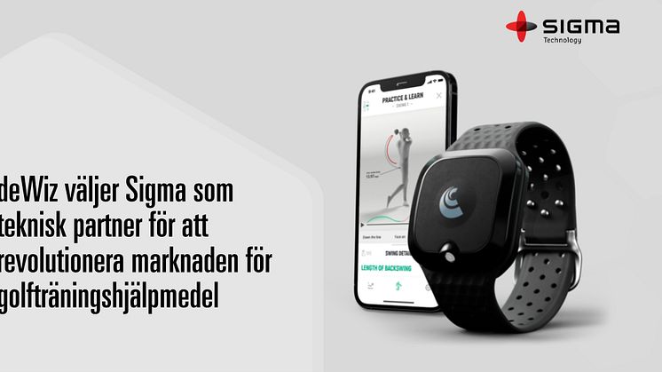 deWiz Väljer Sigma Som Teknisk Partner För att Revolutionera Marknaden För Golfträningshjälpmedel