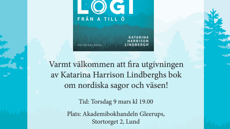 Inbjudan till bokrelease av Nordisk mytologi!