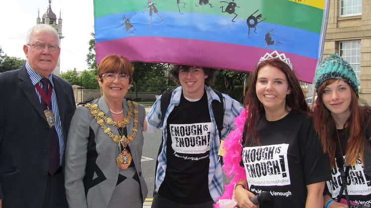 Celebrating diversity with a Walking Rainbow