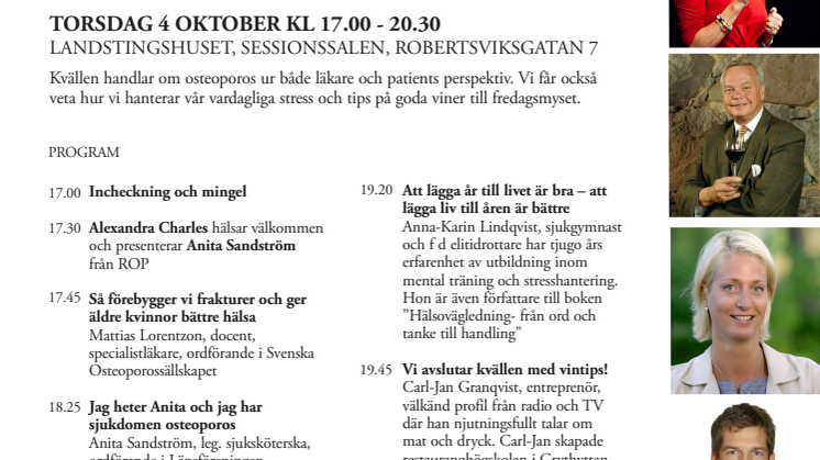 Inspirationskväll i Luleå med Alexandra Charles och Carl-Jan Granqvist
