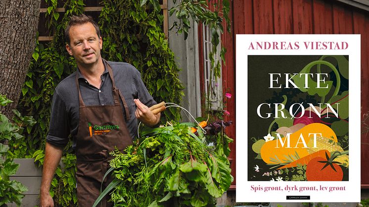 En hyllest til grønnsakene: Andreas Viestad jubler over at "Ekte grønn mat" kan bli årets aller beste kokebok i 2023. Foto: Mette Randem