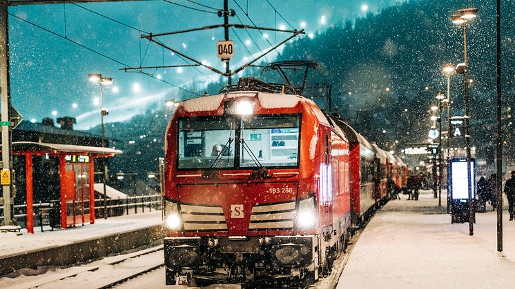 Snälltåget på Åre station
