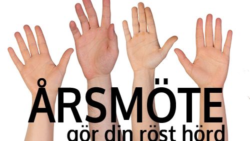 Kallelse till årsmöte med Avdelning Stockholm onsdagen den 26/1-2022
