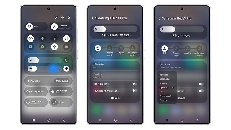 Galaxy Buds3-serien kombineret med Galaxy S25-serien gør det nemt