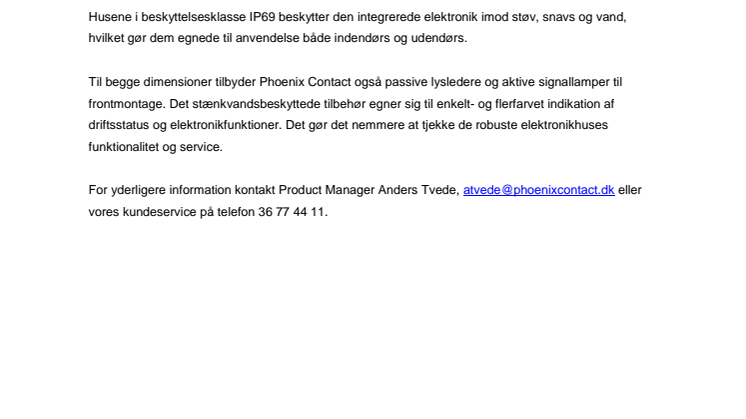 Elektronikhuse til barske omgivelser