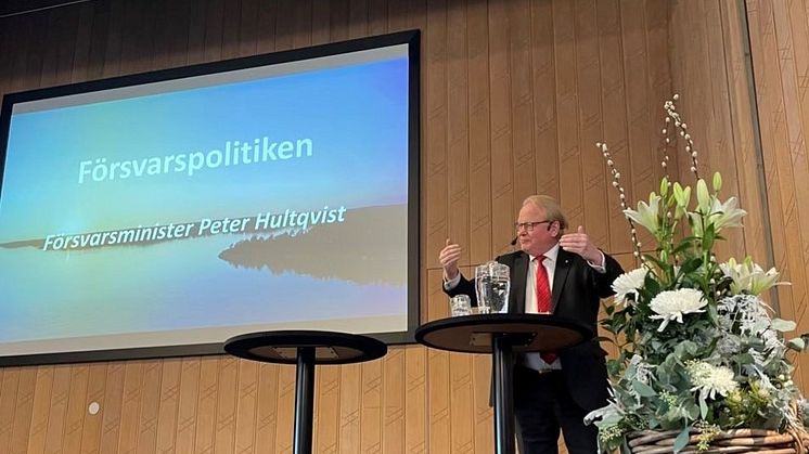 Försvarsminister Peter Hultqvist