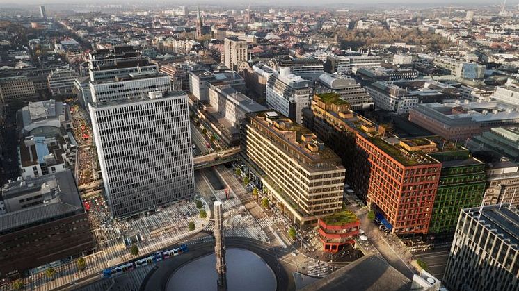 Gröna tak på Sergelhuset vinner Green Roof Award