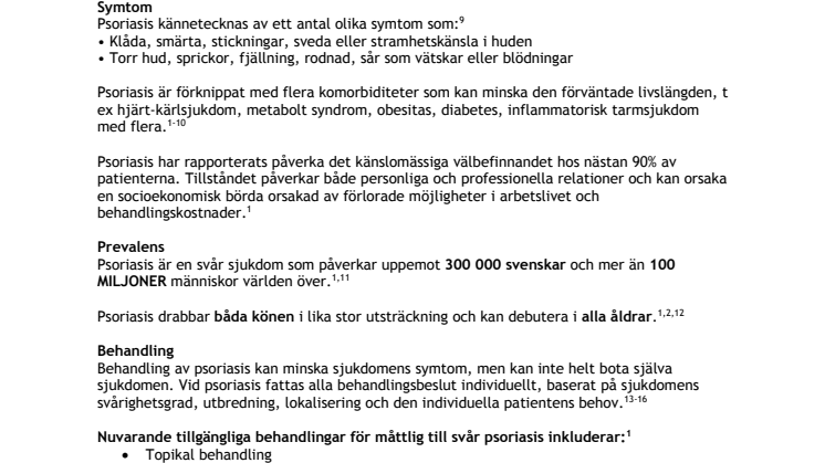 Fakta om psoriasis