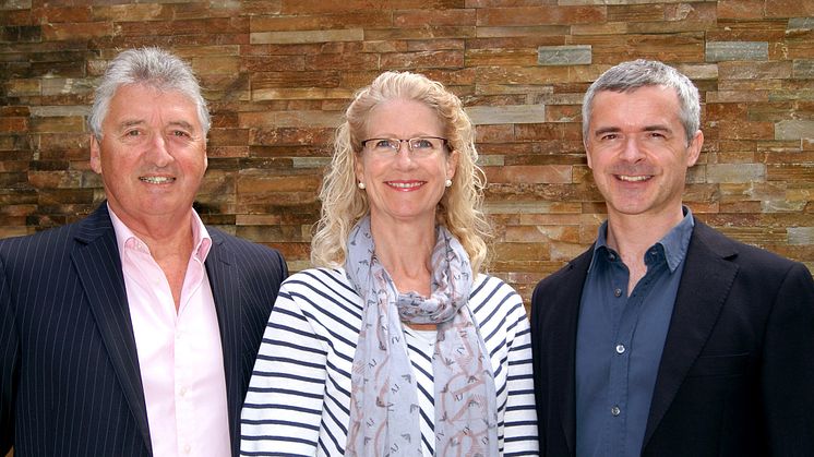 From left: Clive Bartlett, Georgina Bartlett and Alan Yorston