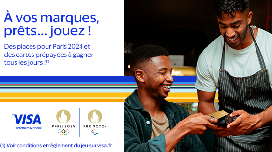 Visa lance « Les Paiements Gagnants »,  une opération qui embarque consommateurs et commerces de proximité dans l’émotion des  Jeux Olympiques et Paralympiques de Paris 2024