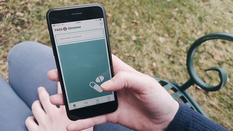 Fass lanserade den 31 mars en ny app med läkemedelsinformation och möjlighet att söka om läkemedlet finns i lager.