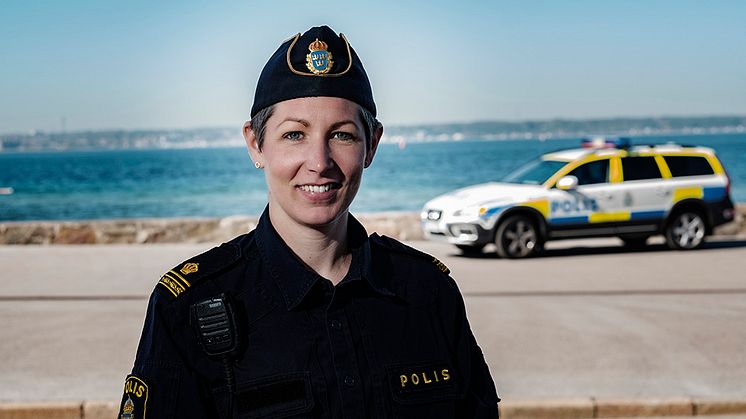 Malin Rantzow arbetar som polis i Helsingborg. Foto: Håkan Röjder