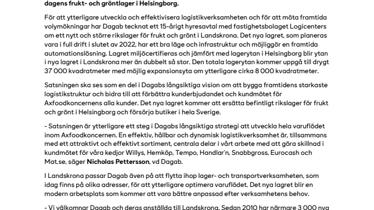 Dagab etablerar nytt rikslager för frukt och grönt i Landskrona .pdf