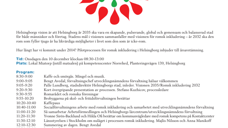 Pressinbjudan. Sar te resas zhi kai e Vizia? Hur når vi visionen?