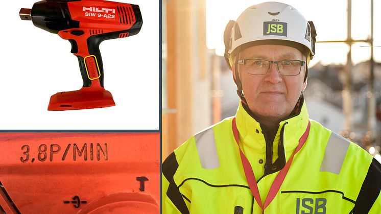 Mats Björnlund, Arbetsmiljöspecialist på JSB är en av initiativtagarna till ett maskinprojekt där vibrationsmärkning är ett resultat av projektets arbete kopplat till arbetsmiljö.