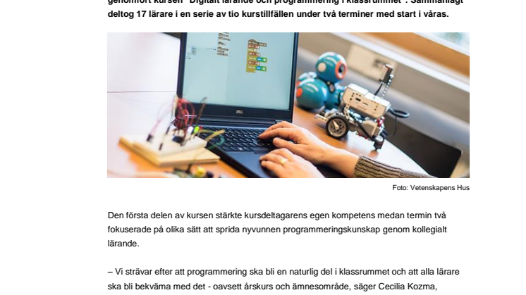 ​Programmering i klassrummet