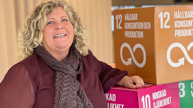 Stina Eriksson, Fairtrade-samordnare Piteå kommun              Foto: Sara Holm