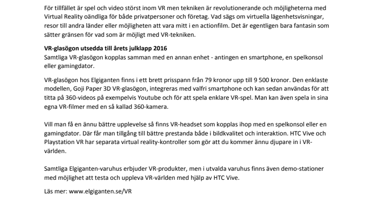 Årets julklapp hos Elgiganten