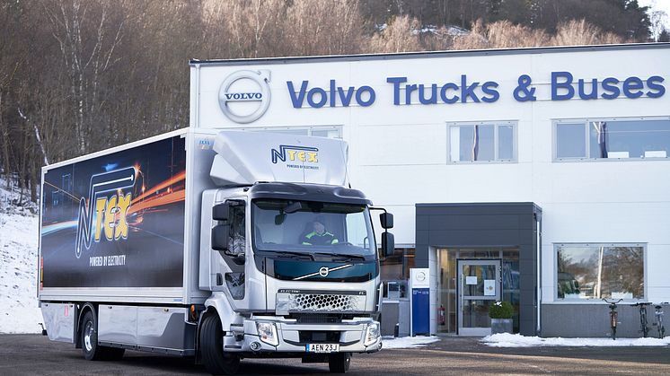 NTEX har en av de första ellastbilarna i Västsverige från Volvo.