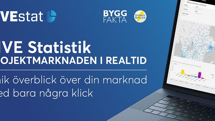 Nu kan du analysera byggprojektmarknaden i REALTID - med LIVEstat