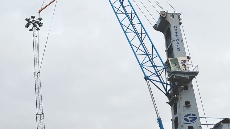 Smålandshamnar Oskarshamn - Först i Sverige med Titan LED mastbelysning