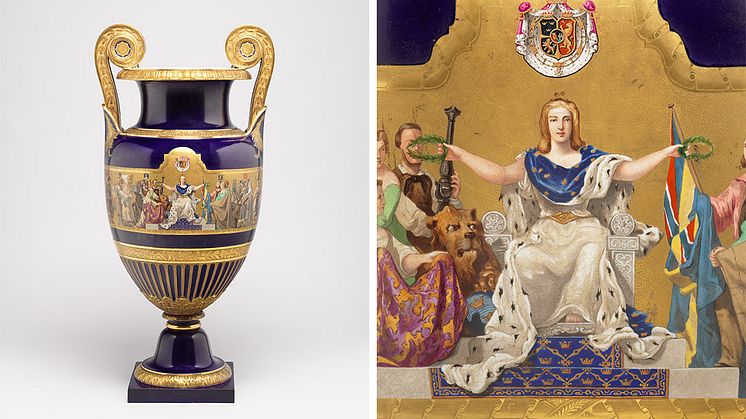 Johan Fredrik Höckert, Vase in memory of the Industries of Sweden, 1878. Photo: Viktor Fordell/Nationalmuseum.