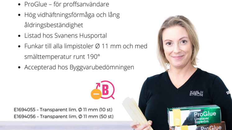 NYHET - Enda smältlimmet som är accepterat hos byggvarubedömningen