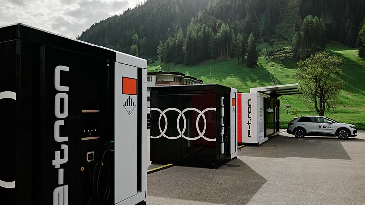 Audi leverer elbiler og chargin hubs ved WEF i Davos