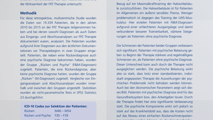 Handout zur Studie "Rücken und Psyche"