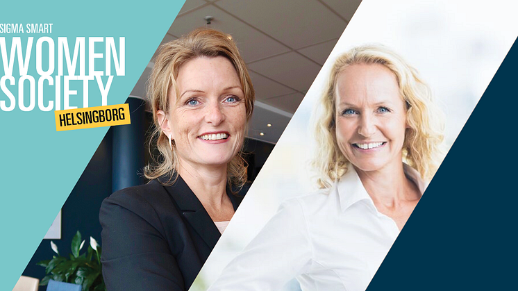 Sophia Järnåsen och Annette Melander Berg talar på premiären av Sigmas nätverk för kvinnor inom IT och teknik i Helsingborg den 25 oktober. 