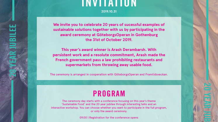  WIN WIN Gothenburg Sustainability Award Ceremony 2019.10.31