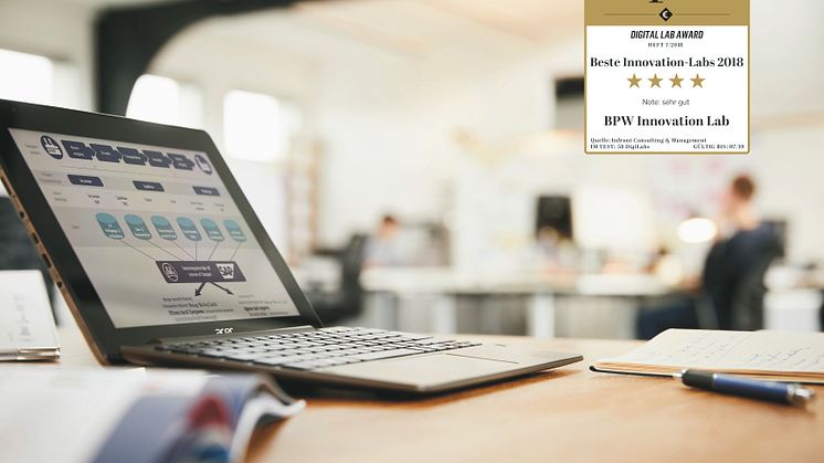 Das BPW Innovation Lab, das Konzepte für den digital vernetzten Transport entwickelt, schnitt beim Digital Lab Award des Magazins Capital auf Anhieb besser ab als viele personal- und kapitalstarke Labore deutscher Großkonzerne.