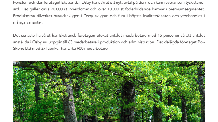Ekstrands expanderar
