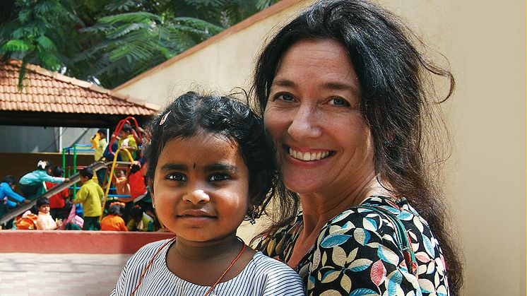 Indrani (5) og Maj Britt Andersen