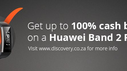 Vitality offers up to 100% cash back on a Huawei Band 2 Pro