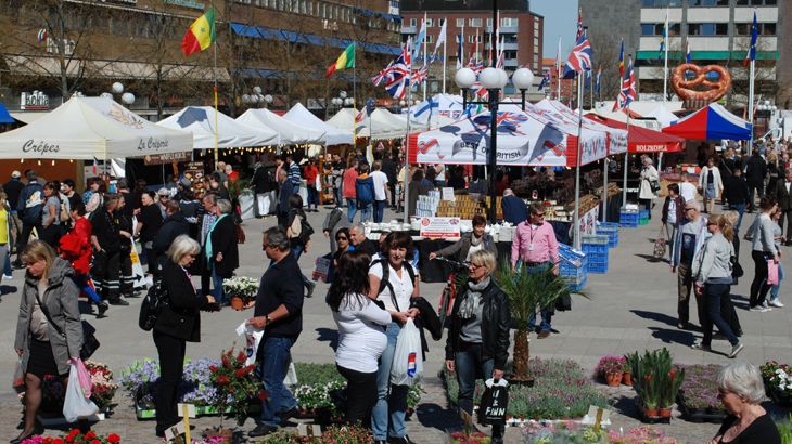Internationell Matmarknad på Fristadstorget