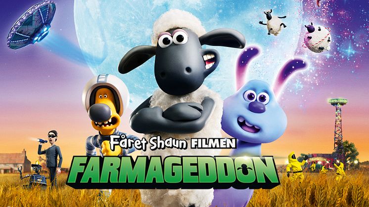 Lördagen den 5 oktober visas nya Fåret Shaun-filmen Farmageddon på Skånes Djurpark. 