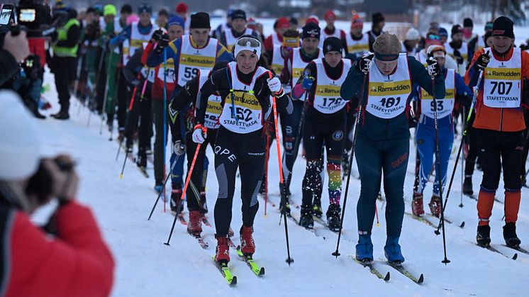 Stafettvasan 2024 Charlotte Kalla på start