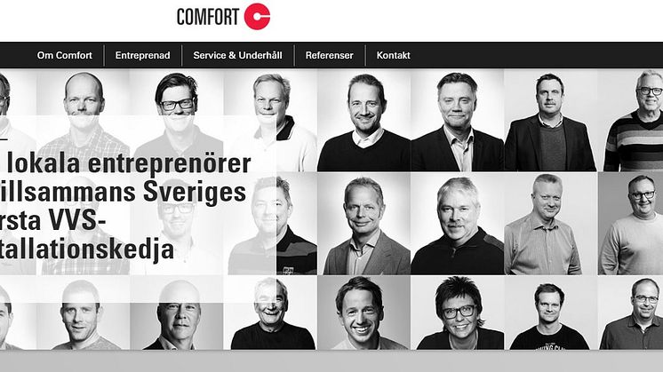 Comfort-kedjans nya e-handel där kedjans egna koncept "installerat och klart" säljs