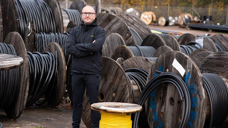 Goga Kushtrim, kundansvarig på Wexnet. Foto: Växjö Energi