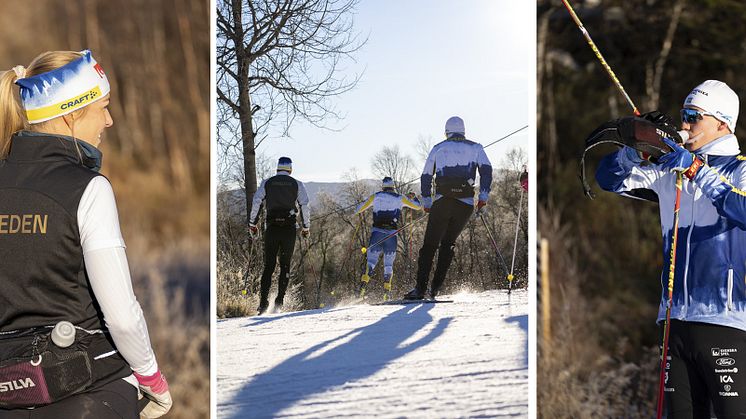 Svenska längdlandslaget med Silvas vätskebälte Flow 6X.
