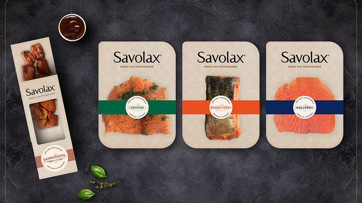 Frisimmande premiumnyhet i fiskdisken – Savolax lanserar i dagligvaruhandeln med ny varumärkesidentitet och förpackningsdesign