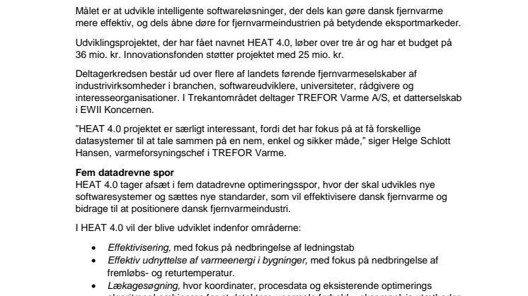 Kurs mod et mere effektivt fjernvarmesystem