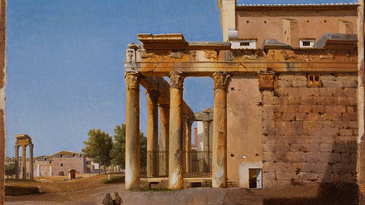 Lancelot-Théodore Turpin de Crissé, The Temple of Antoninus and Faustina or the Church of San Lorenzo in Miranda. Photo: Anna Danielsson/Nationalmuseum