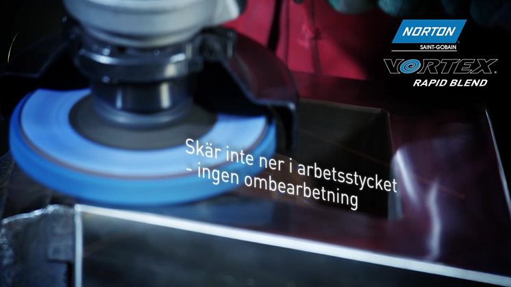 Borttagning, bearbetning & ytkonditionering med Norton Vortex Rapid Blend