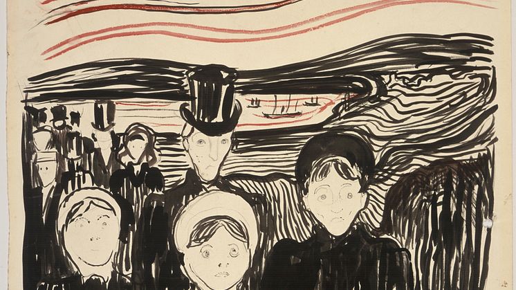Angst, Edvard Munch, 1896, Munchmuseet